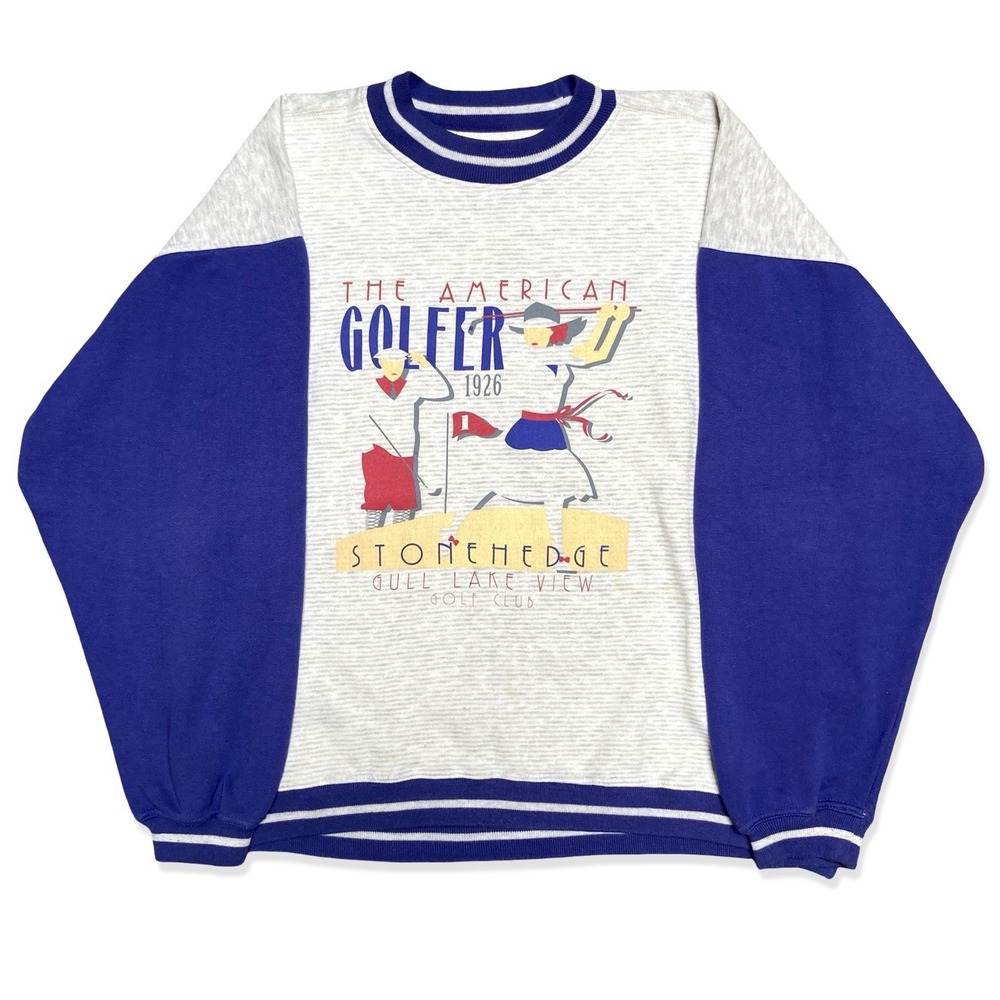 Vintage Gear For Sports Stonehedge Golf Club Sweatshirt XL American Golfer 1926
